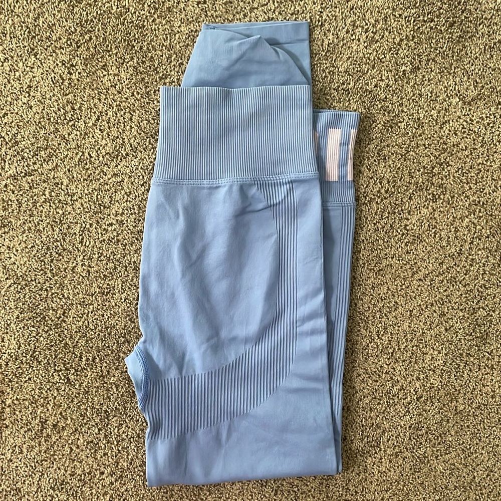 Victoria‎ Secret PINK Blue Seamless Leggings